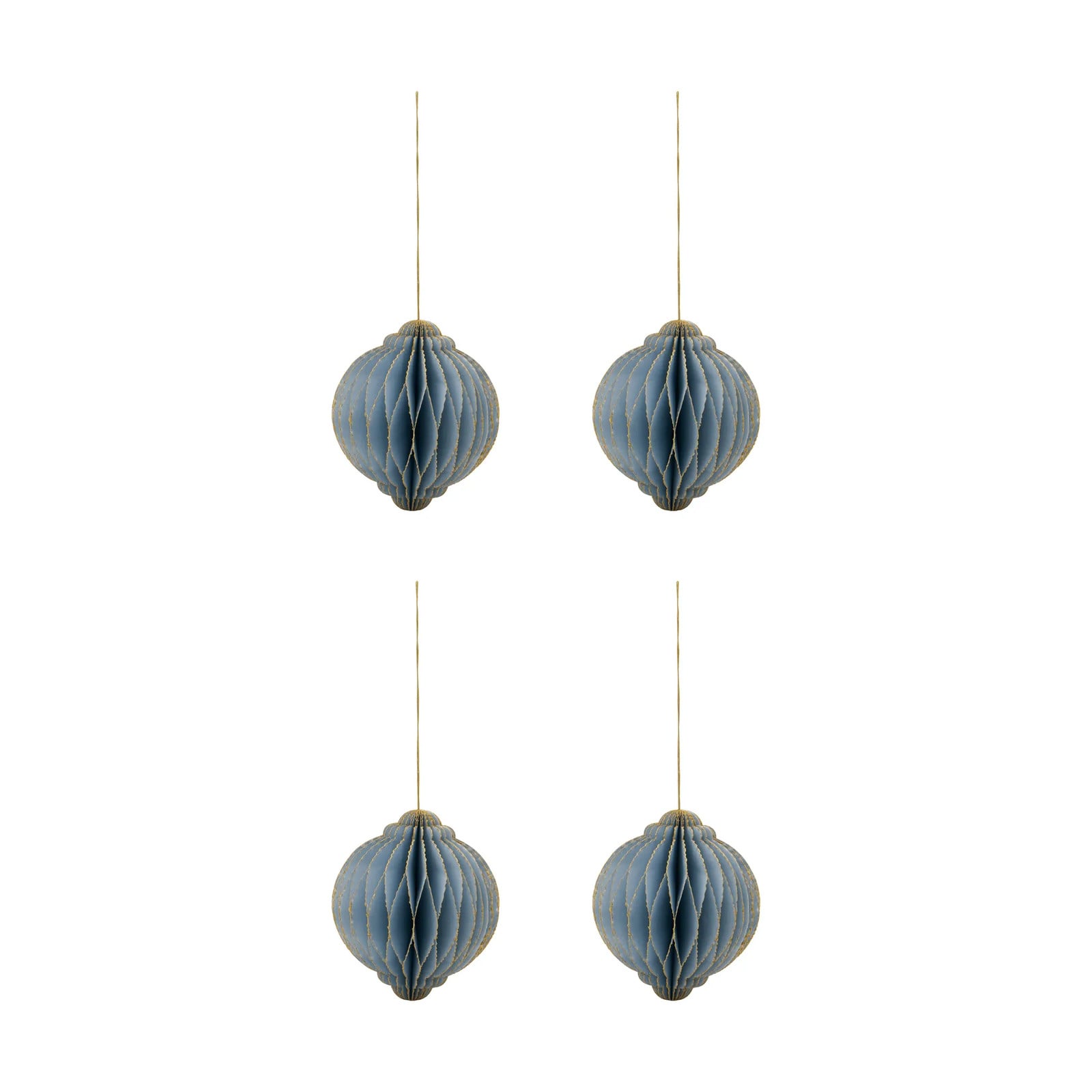 House Doctor Alsta kersthanger 4-pack Lichtblauw, Ø10 cm