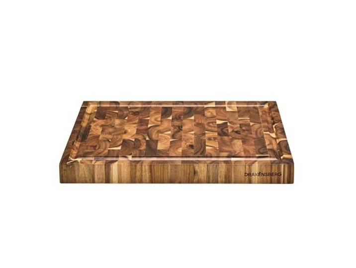 DRAKENSBERG grosses Schneidebrett 'Cooper' aus Stirnholz, Akazie, FSC, massiv, 45cm - DR00015