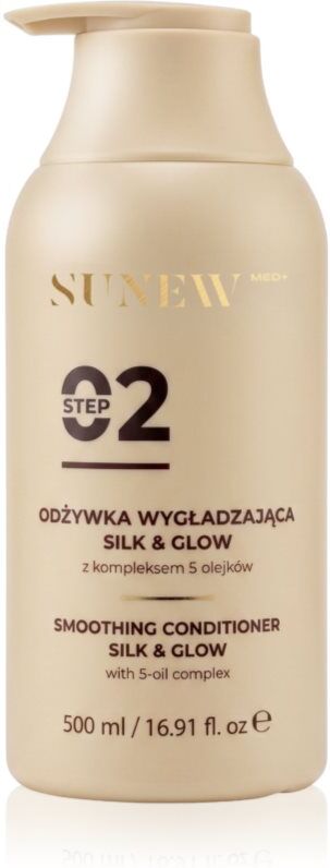 SUNEWMED+ Silk & Glow Repairing Conditioner après-shampoing lissant pour des cheveux brillants et doux 500 ml