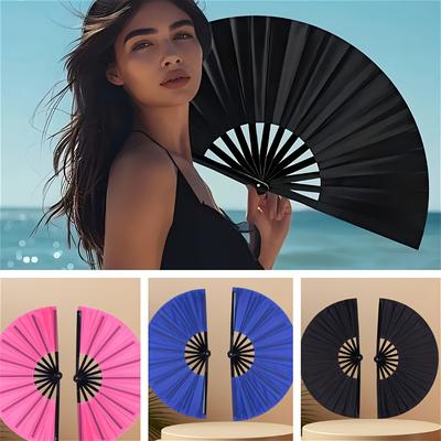 Folding Fans Traditional Hand Fan For Martial Arts Dance Practice pink