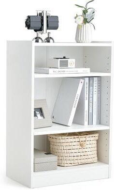 3-Tier Bookcase Open Multipurpose Display Rack w/ Adjustable Shelves