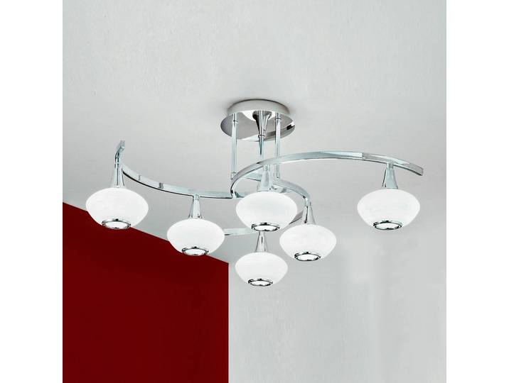 ORION Deckenleuchte Lia, dimmbar, chrom / silber, für Wohn- / Esszimmer, Metall, Modern