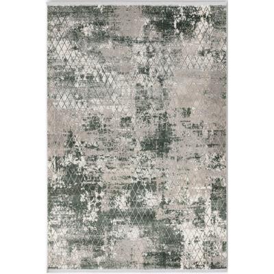 Teppich "Vision 241", grün (dunkelgrün), B:80cm H:7mm L:150cm, Kunstfaser, Viskose, SCHÖNER WOHNEN-KOLLEKTION, Teppiche, Teppich, Viskoseteppich mit Glanz, Wohnzimmer