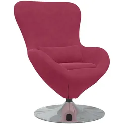 vidaXL Eiersessel Weinrot 63 x 73 x 90 cm Samt