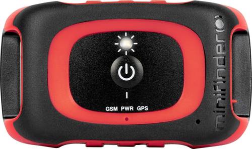 MiniFinder Rex GPS Tracker Haustiertracker, Live Tracking Schwarz, Rot 1St.
