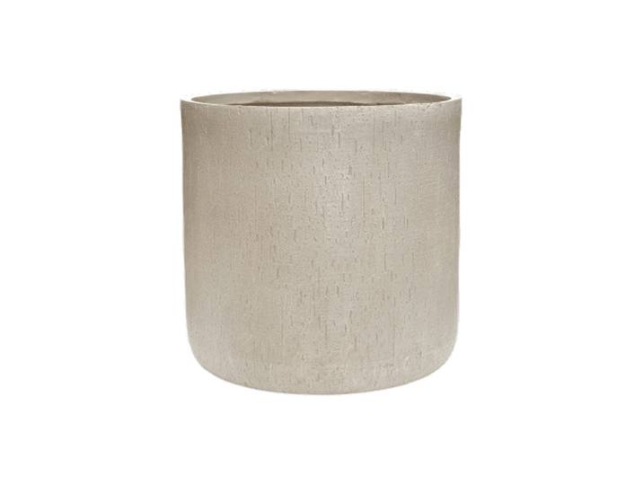 Hochwertiger In-/Outdoor Blumentopf „Raindrop Cylinder“ Beige Baq Design