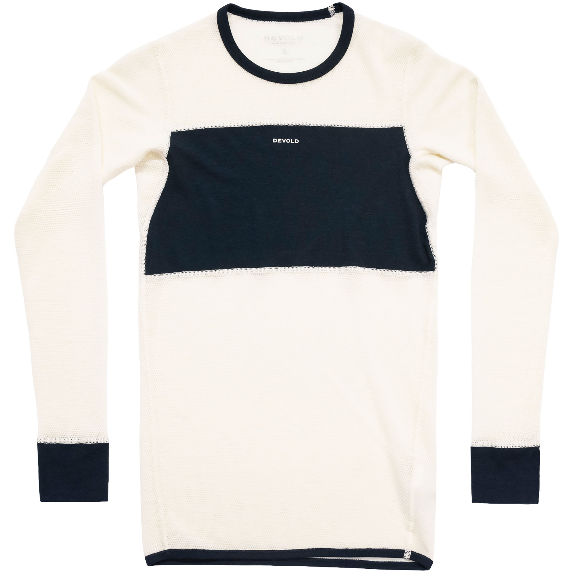 Devold Wool Mesh 190 Herren Langarm Unterhemden weiss Größe S Geruchsneutralisierend Merinowolle