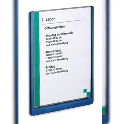 Durable Türschild A4 d.bl CLICK SIGN transparente Front
