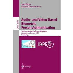 Audio- and Video-Based Biometric Person Authentication, Fachbücher von Josef Bigun, Fabrizio Smeraldi
