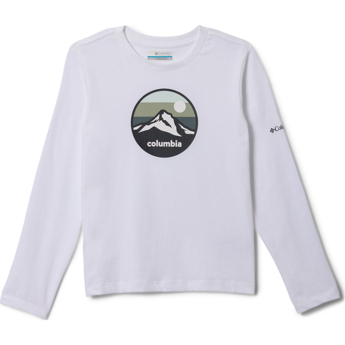 Columbia Dobson Pass II Long Sleeve Graphic Tee white, circular scene (100) S 217561-2175611-100-S