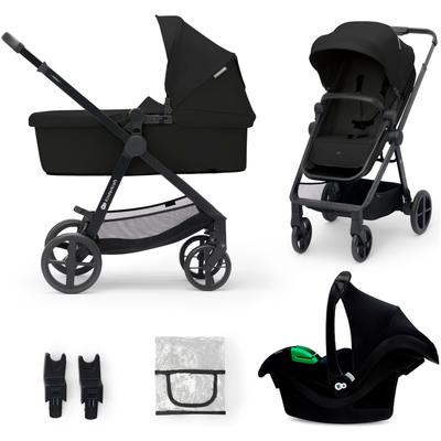 Kombi-Kinderwagen KINDERKRAFT "NEWLY 3IN1 MINK PRO", Kinder, schwarz (classic schwarz), Kinderwagen