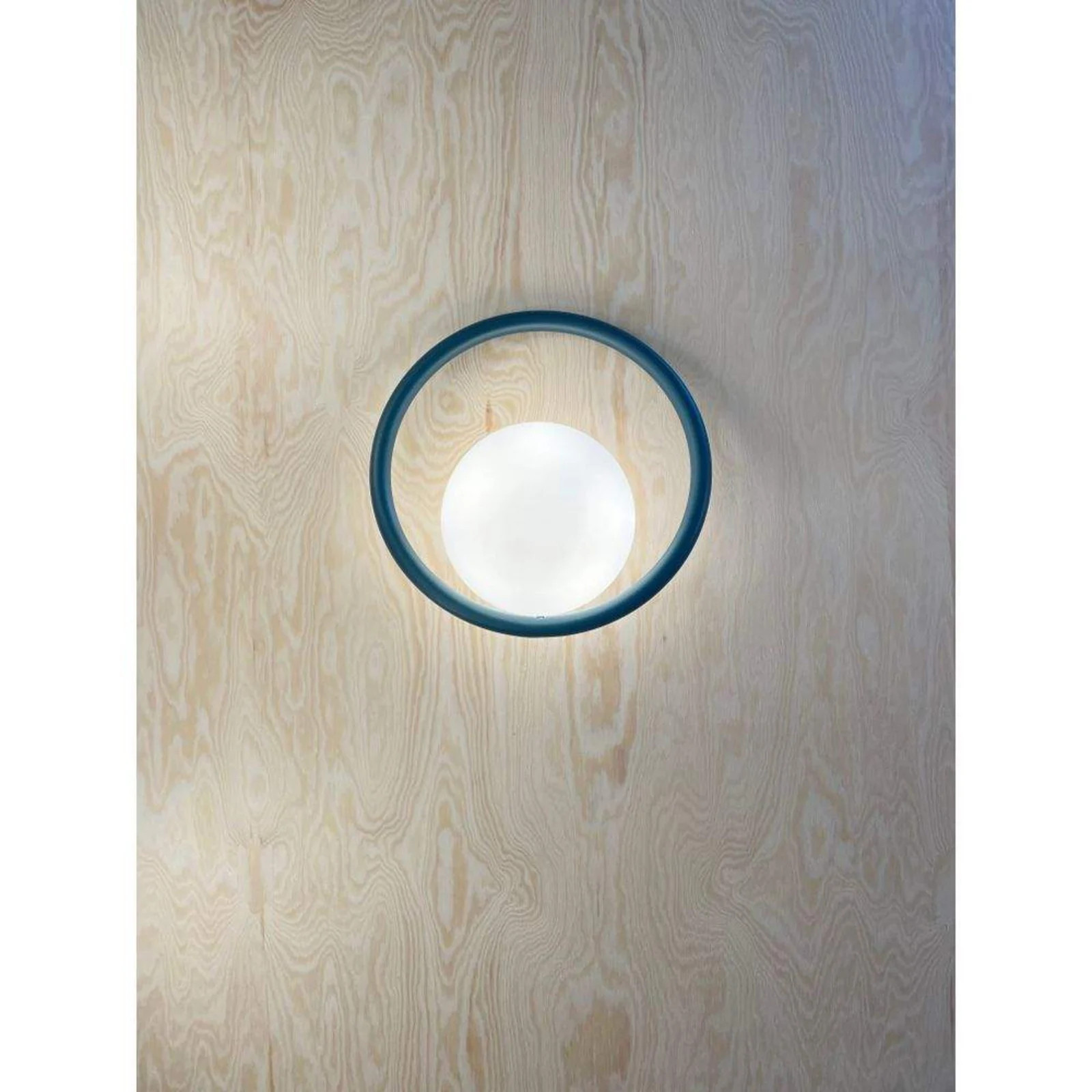 Swedish Ninja Hula Hoop Wandlamp Peacock Green - LED - Metaal - Ringvormig