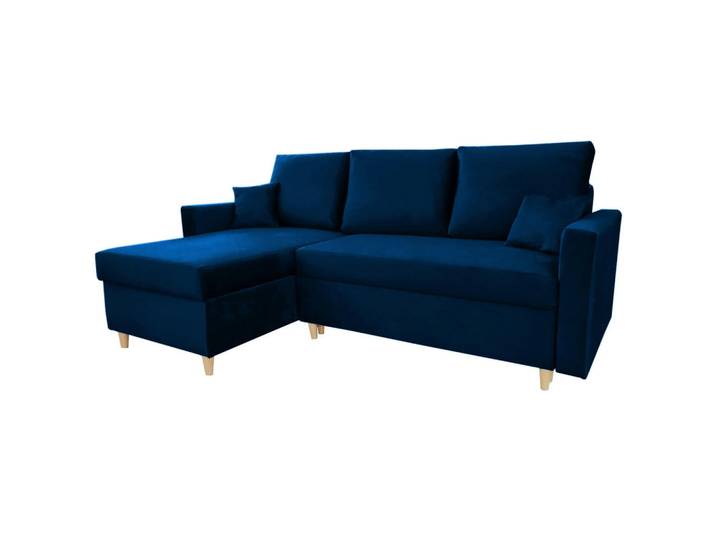 Sepro Meble Ecksofa Granat MON Mit Schlaffunktion, Blau, 222x142 cm, Wohnzimmer, Sofas & Couches, Wohnlandschaften, Ecksofas