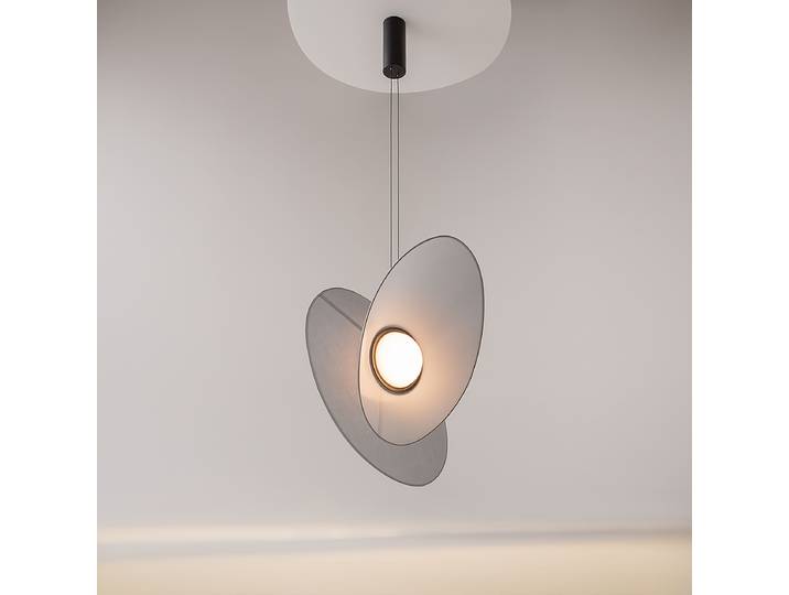 Suspension LED Evolution 52 x 347 x 18cm Gris/Gris Tissu mélangé LED Module LED