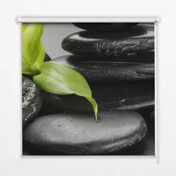 INNENROLLO - Fensterrollo - Rollo - 100x180 cm - Orchidee auf den Steinen