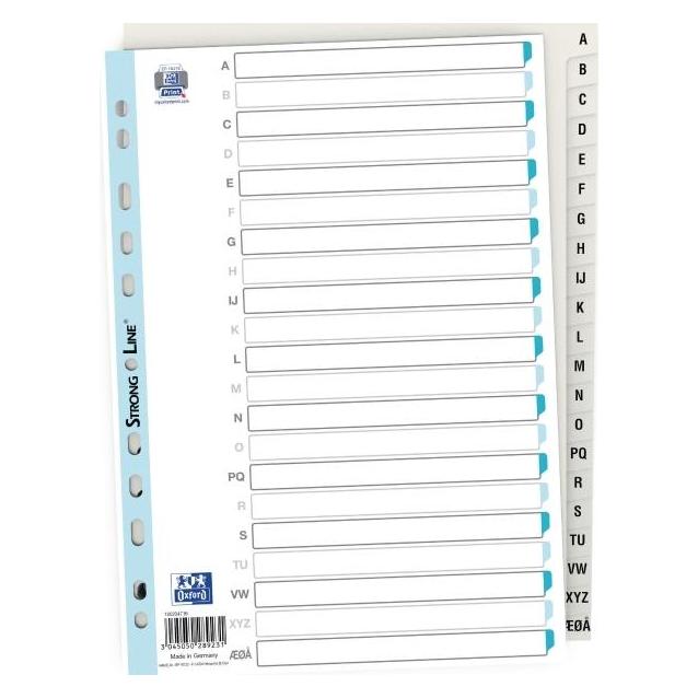 Hamelin Strong- Line Register A4 Hvid Pp A-å, Hvid (100204716)
