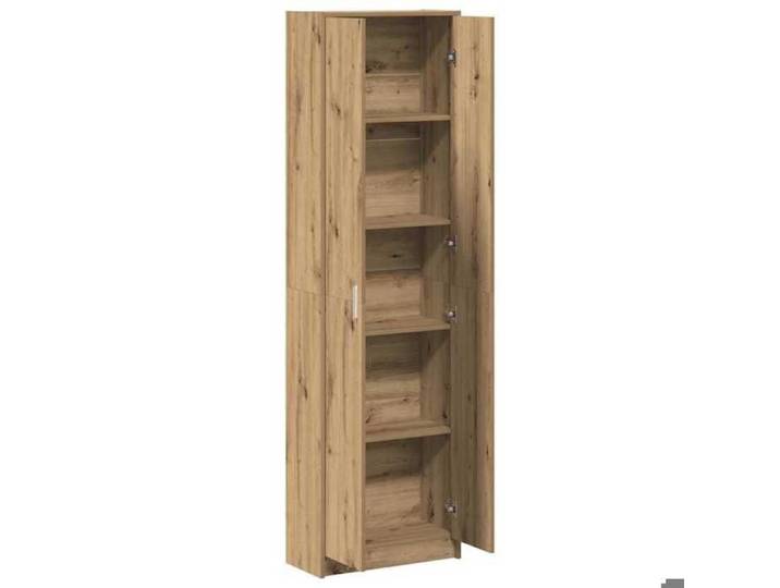 Maison Soldes Armoire à vitrine（Cabinet/Armoire Placard）- Armoire chêne artisanal 55x25x189cm Bois d'ingénierie Moderne267643