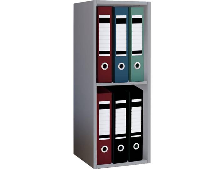 Mid.you Aktenregal, Grau, Holzwerkstoff, 34x72x30 cm, Büromöbel, Büroregal, Aktenregale