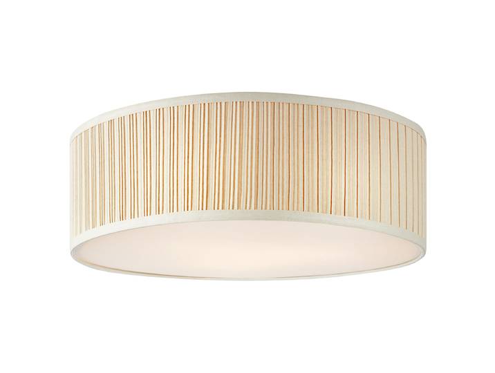Plafonnier Lux 57 x 21 x 57cm Beige Lin E27