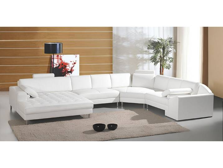 Xlmoebel Ecksofa Moderne Ledercouch mit Chesterfield-Knöpfen und hohem Komfort, Ecksofa, Hergestellt in Europa