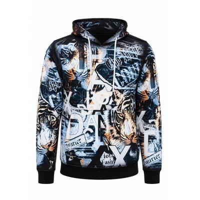 Kapuzenpullover CIPO & BAXX "Cipo & Baxx Hoodie", Herren, Gr. XL, bunt (weiß), regular fit, Pullover Kapuzenpullover, mit Kapuze