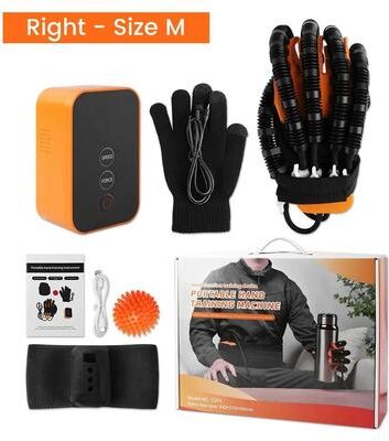 Uplifted Finds Portable Rehabilitation Robot Gloves For Stroke Recovery Finger Exercise And Hand Function Training gift Box Right M