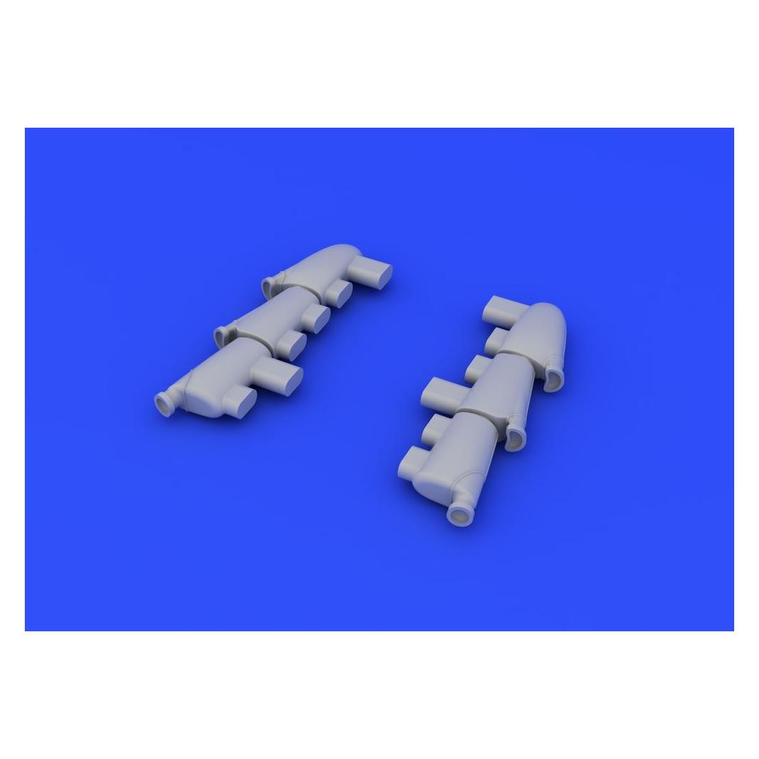 Eduard Hurricane Mk.I exhaust stacks f.Airfix (648230)