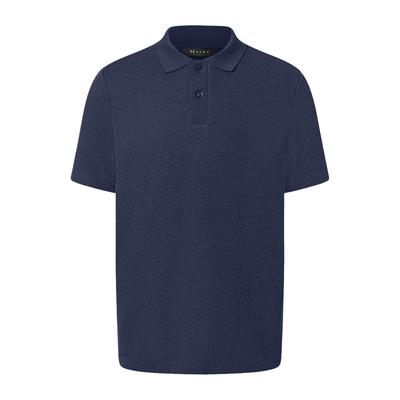 Poloshirt MAERZ MUENCHEN "Maerz Muenchen 635900 Poloshirt Herren Bekleidung", Herren, Gr. 48, blau, 100% Baumwolle, Shirts