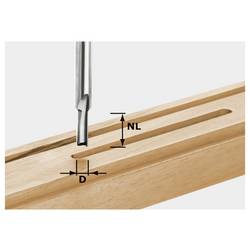 Festool 491647 Nutfräser Länge 60 mm Produktabmessung, Ø 8 mm Arbeits-Länge 30 mm Schaftdurchmesser 8 mm