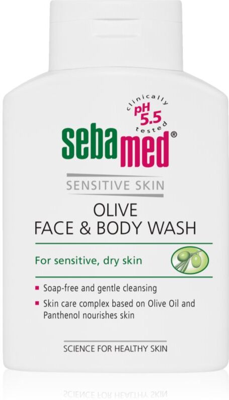 Sebamed Wash émulsion lavante douce visage et corps à l'huile d'olive 200 ml
