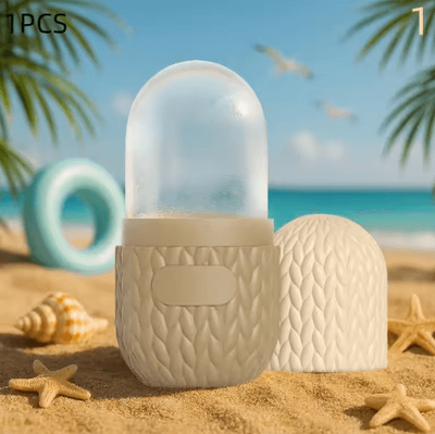 Inspire Picks Silicone Face Ice Roller Reusable Cold Therapy Beauty Tool For Refreshing Skincare brown 1