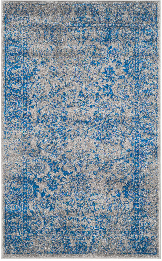 Latitude Vive Stromsburg Floral Area Rug Blue/Grey Rectangle 91 x 152 cm