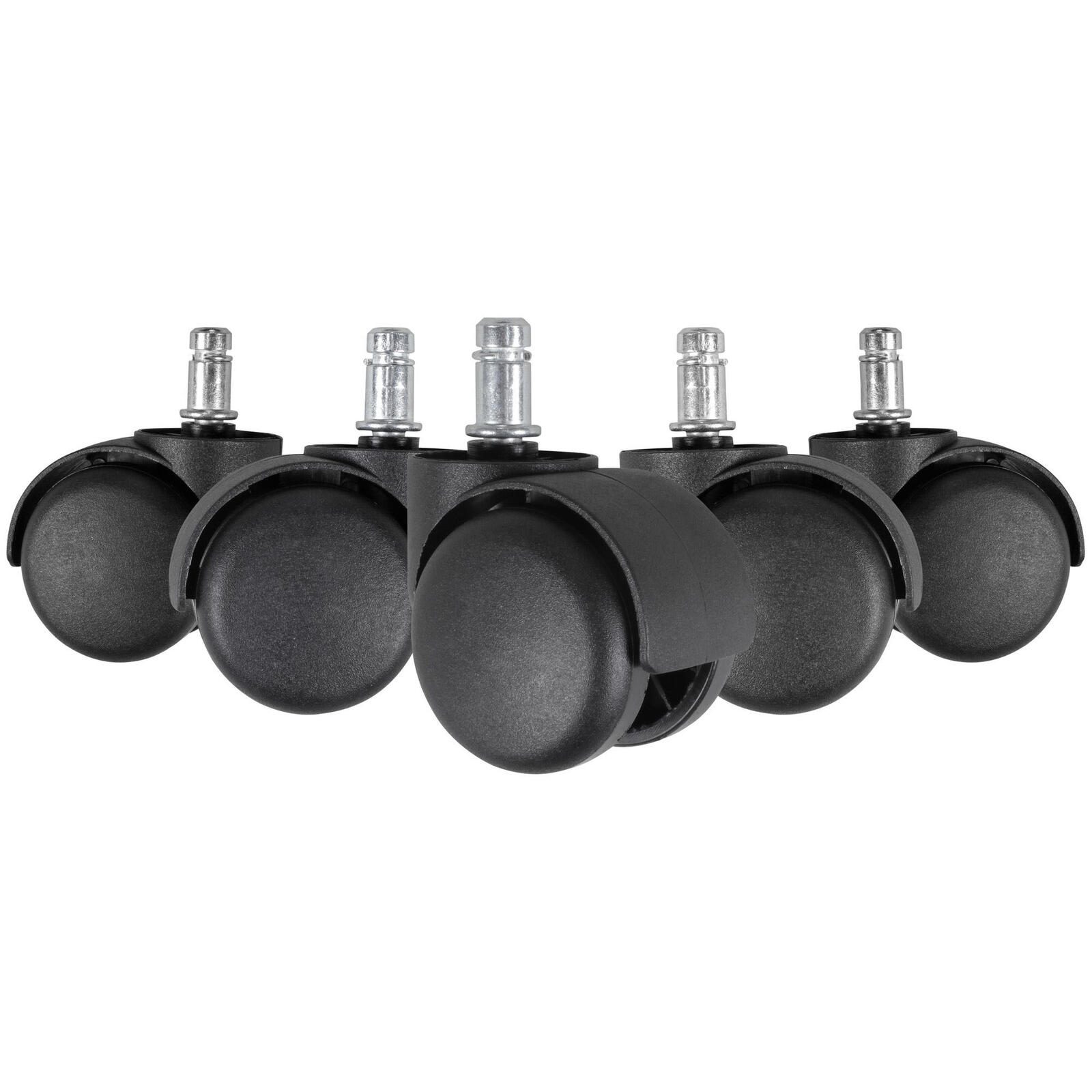 AMSTYLE 5er-Set Teppichbodenrollen SPM1.914 Schwarz