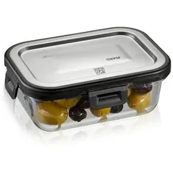 GEFU Lunchbox Milo 400 ml Glas Silber S (Small)