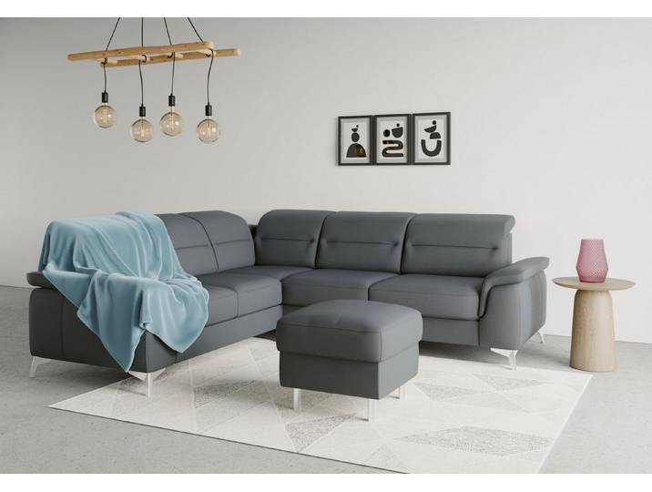 sit&more Ecksofa Sinatra L-Form, optional mit Kopfteilverstellung und Armteilfunktion