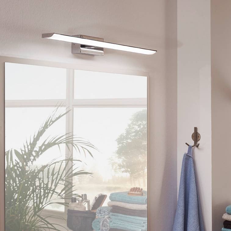 Eglo Tabiano LED-spiegellamp wit/zilver/chroom, 61 cm