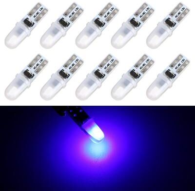 Everyday Crate 10 Pack T5 LED Bulbs For Car Dashboard Instrument Panel Gauge Cluster Speedometer Lights blue Light