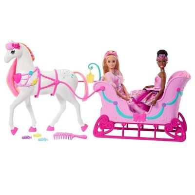 Barbie Pferd & Schlitten.JNH63