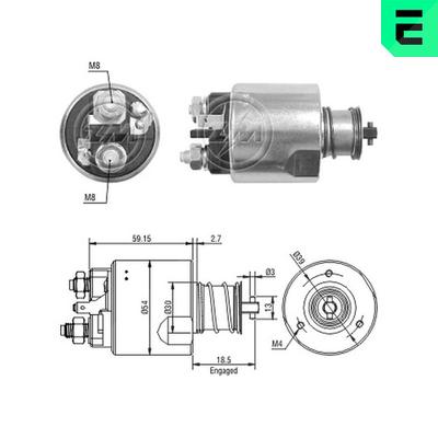 Era Magnetschalter, Starter [Hersteller-Nr. ZM3491] für Volvo