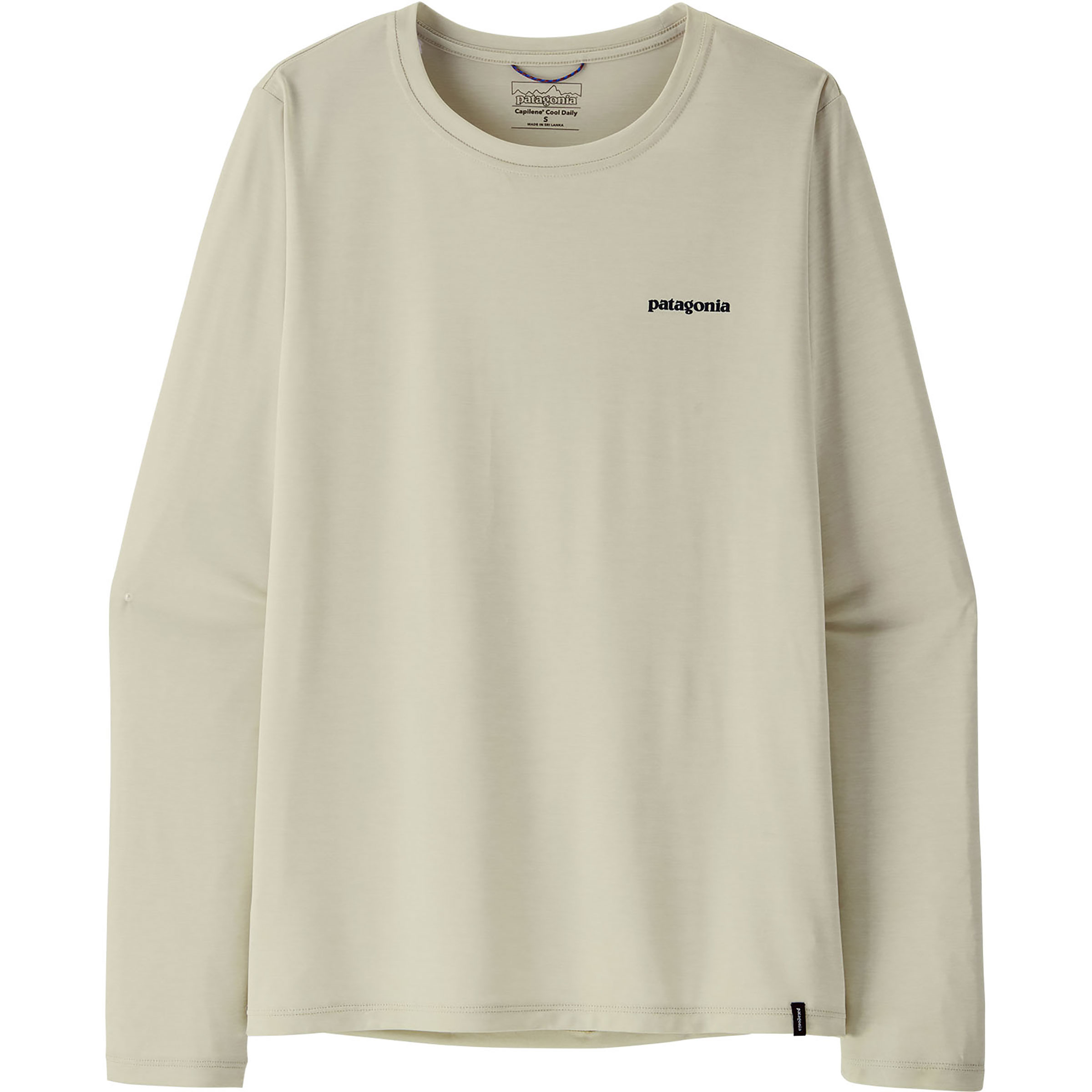 Patagonia Cap Cool Daily Boardshort Logo Damen Longsleeves beige Größe XL Trekking Atmungsaktiv