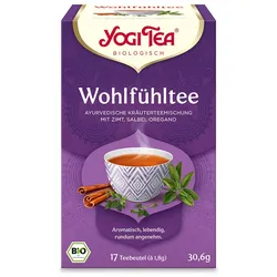 YOGI TEA, Wohlfühltee, Bio Kräutertee 17X1,8 g