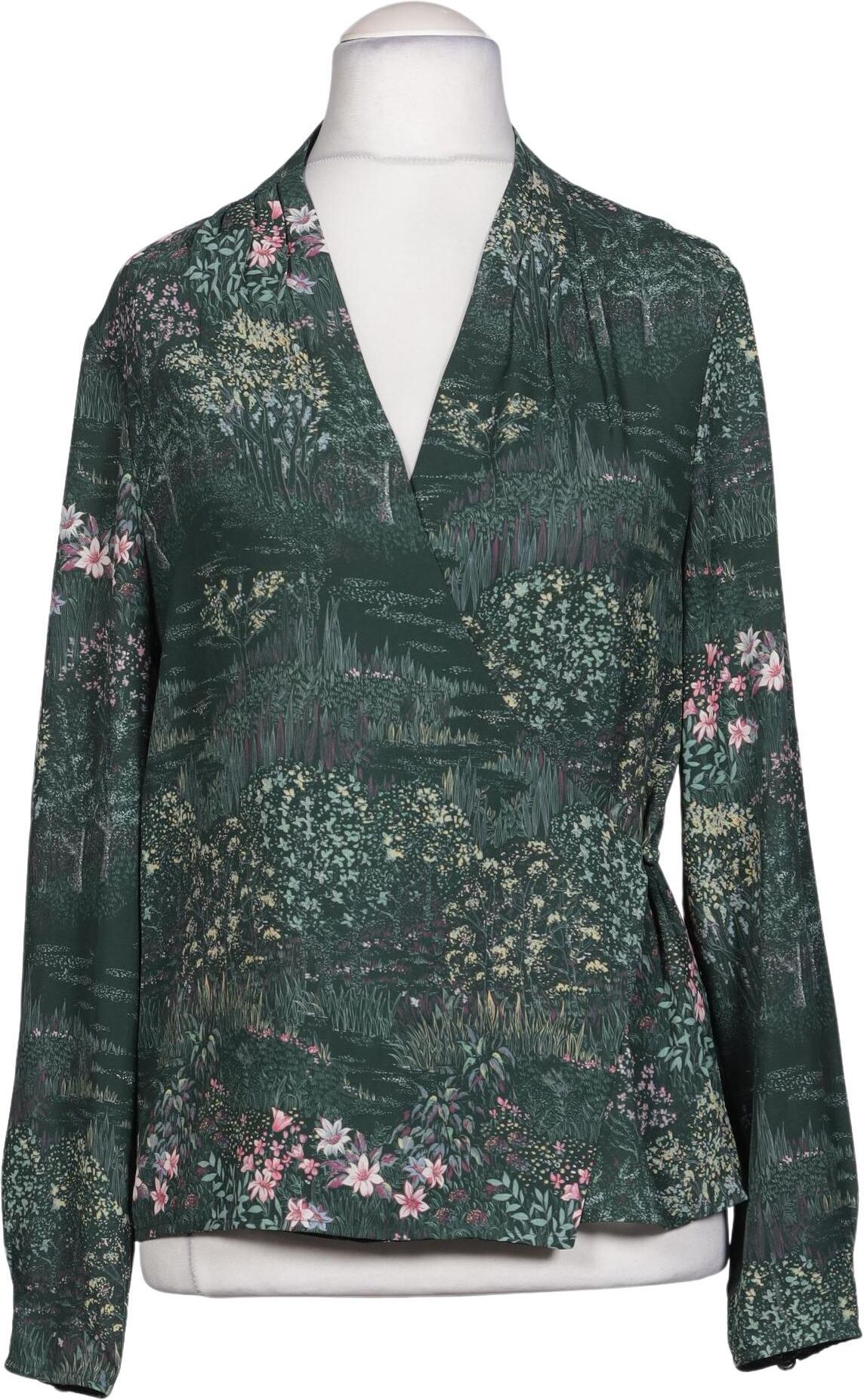 TED Baker Damen Bluse, Grün, Gr. EU 38 (Ted Baker 2), Synthetik - Second Hand