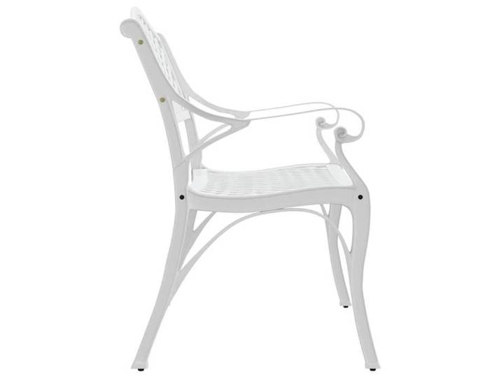 Magnifique Banc de jardin 102 cm aluminium coulé blanc - design polyvalent - pour maison - Blanc 12.85 kg 2026_632877