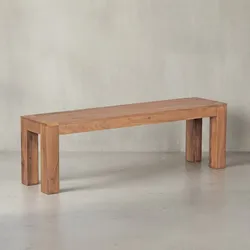 KADIMA DESIGN Sitzbank Landhaus-Stil: Massivholz, Akazie/Sheesham, 120/140/160/180x45 cm, 200/250 kg Belastung, handgefertigt.