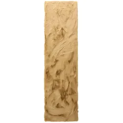 benuta Finest Läufer für Flur Lux Hellbraun 80x300 cm