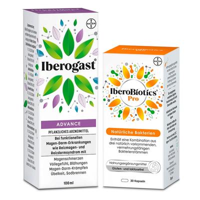 Iberogast Advance Flüssigkeit zum Einnehmen & Iberobiotics Pro Kapseln 1 St