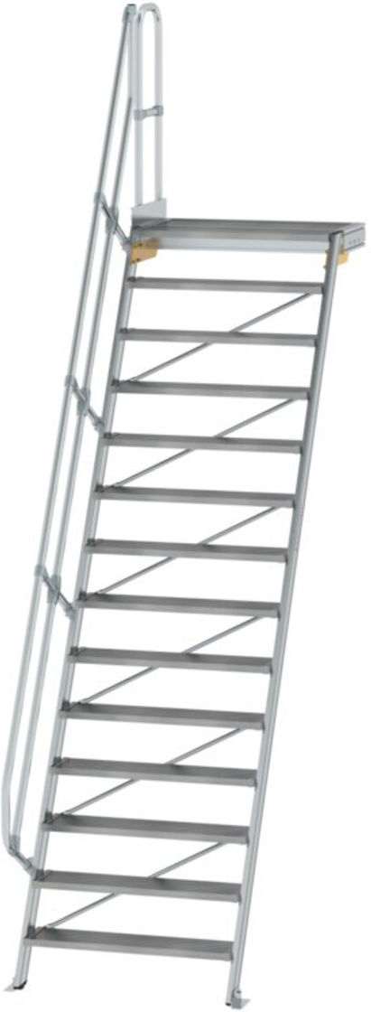 MUNK Aluminium-Treppe Plattform 60° 14 Stufen (600414)