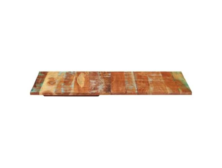 Rechteckige Tischplatte 60x140cm, Recyclingholz, 25-27 mm Massivholz, Mangoholz, Teak-Mischung, rustikaler Charme, für Tische und Regalfächer, Reinigungsflüge,