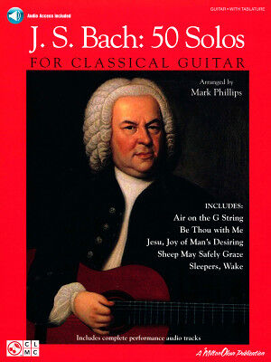 Hal Leonard Bach 50 Solos Classical Guitar