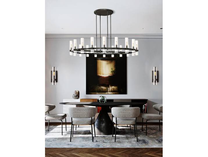 Vintage américain E14 LED en laiton noir Chrome lampes suspendues Lustre éclairage Lustre Suspension Luminaire Lampen pour salon